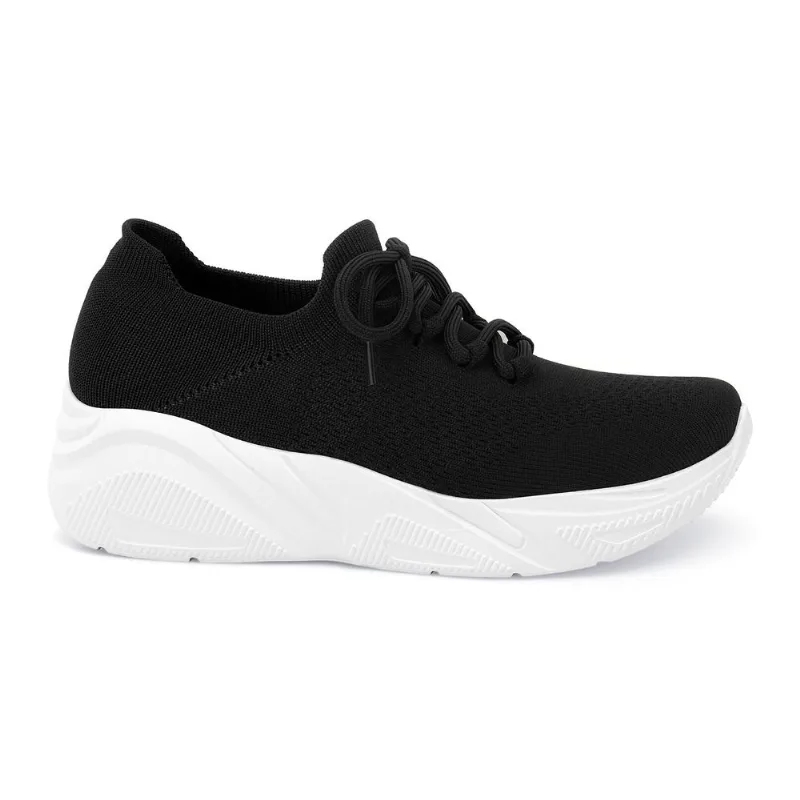 Tênis Knit Super Leve Preto Comfortflex 2660402-1 37