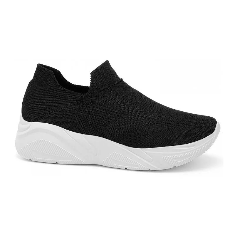 Tênis Knit Super Leve Preto Comfortflex 2660401-1 36