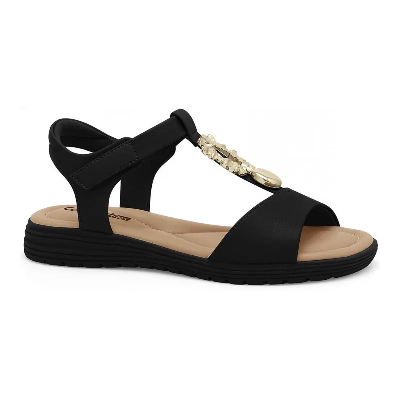 Sandália Papete Preta Comfortflex 2651403-3 41