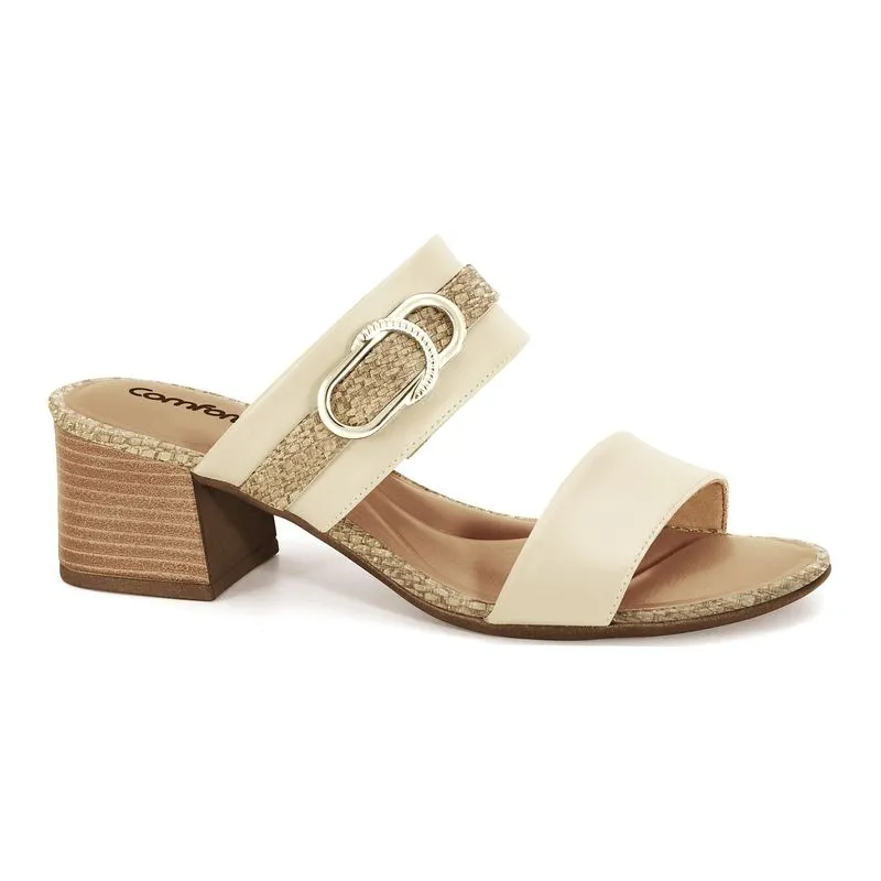 Tamanco Salto Bloco Butter Comfortflex 2656301-7 35