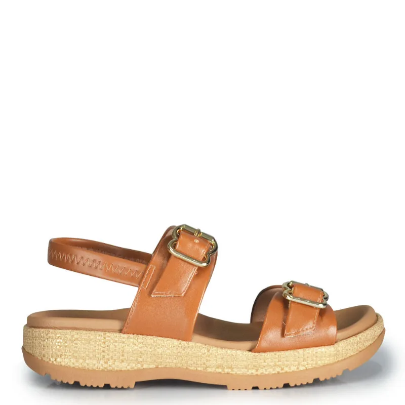 Sandália Flatform Comfortflex Feminina 2644403 06 NP PLUS/AMBAR 39