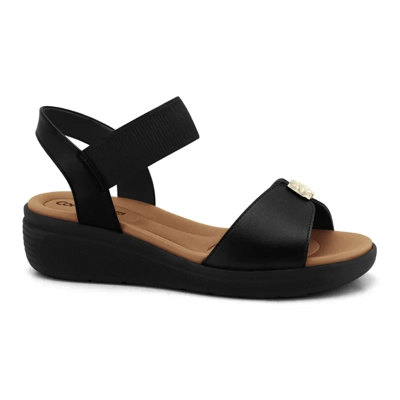 Sandália Ultramacio Preta Comfortflex 2686405-1 33
