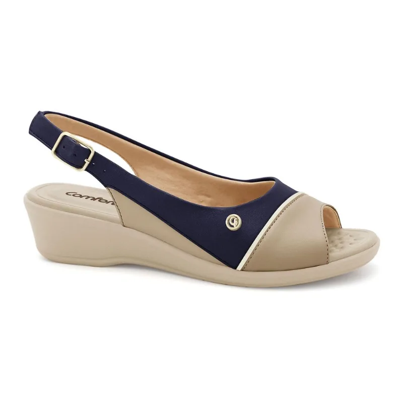 Sandália Super Flexível Avelã Comfortflex 2672404-3 35