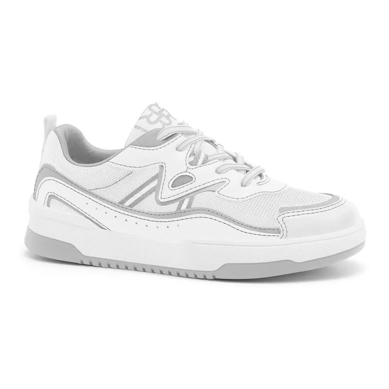 Tênis Casual Branco/Prata Ramarim 2696203-2 33