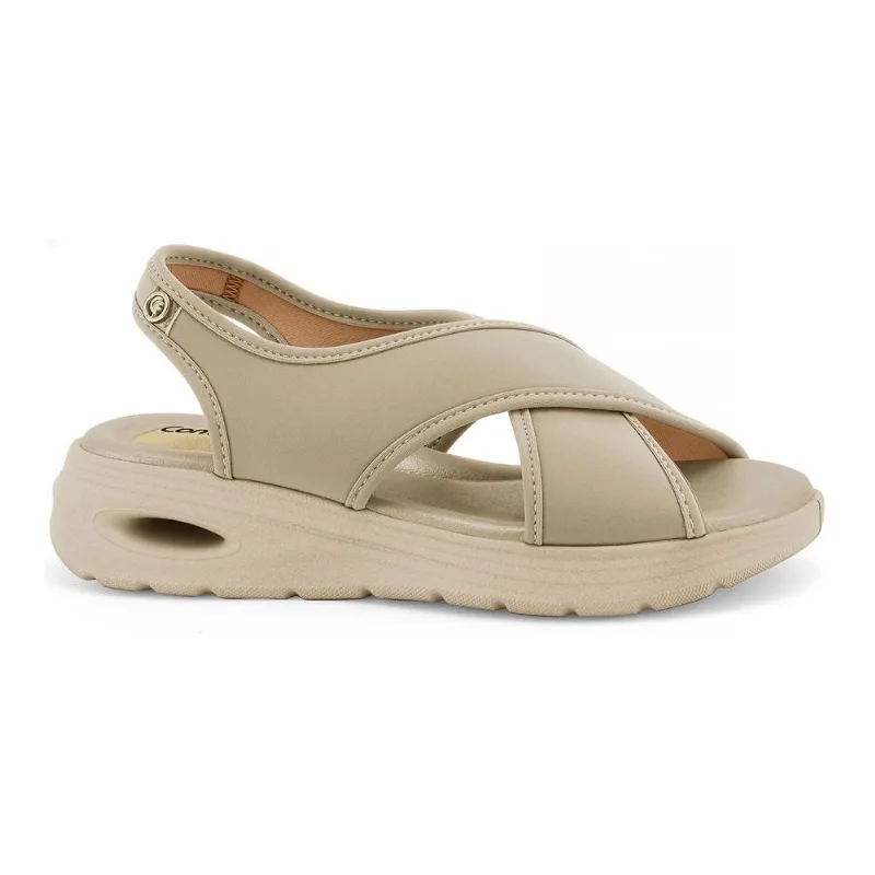 Sandália Ajuste Perfeito Linen Comfortflex 2640404-2 40