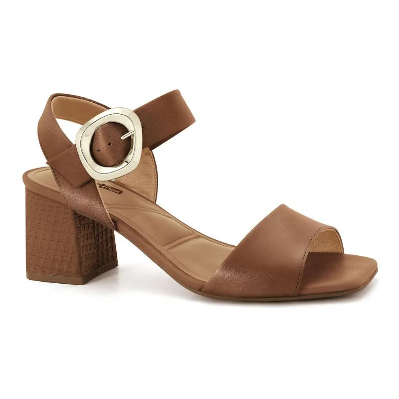 Sandália Salto Bloco Cinnamon Comfortflex 2638302-9 40
