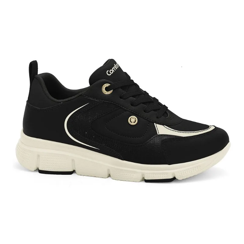 Tênis Super Leve Preto Comfortflex 2690403-6 40