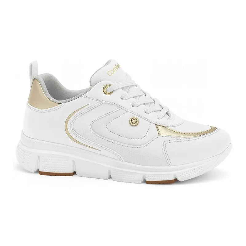 Tênis Super Leve Branco Comfortflex 2690403-2 34