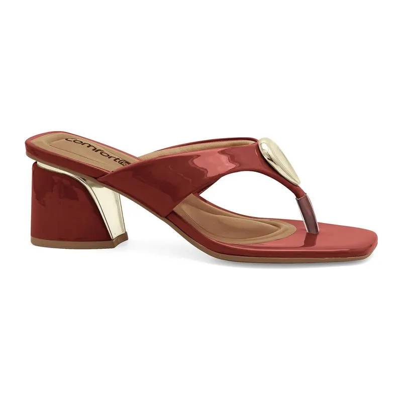 Tamanco Salto Bloco Chilli Comfortflex 2674401-5 36
