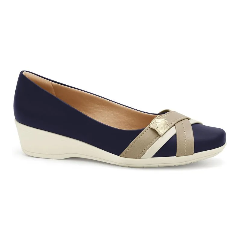 Sapatilha Anabela Blu Comfortflex 2694405-1 40