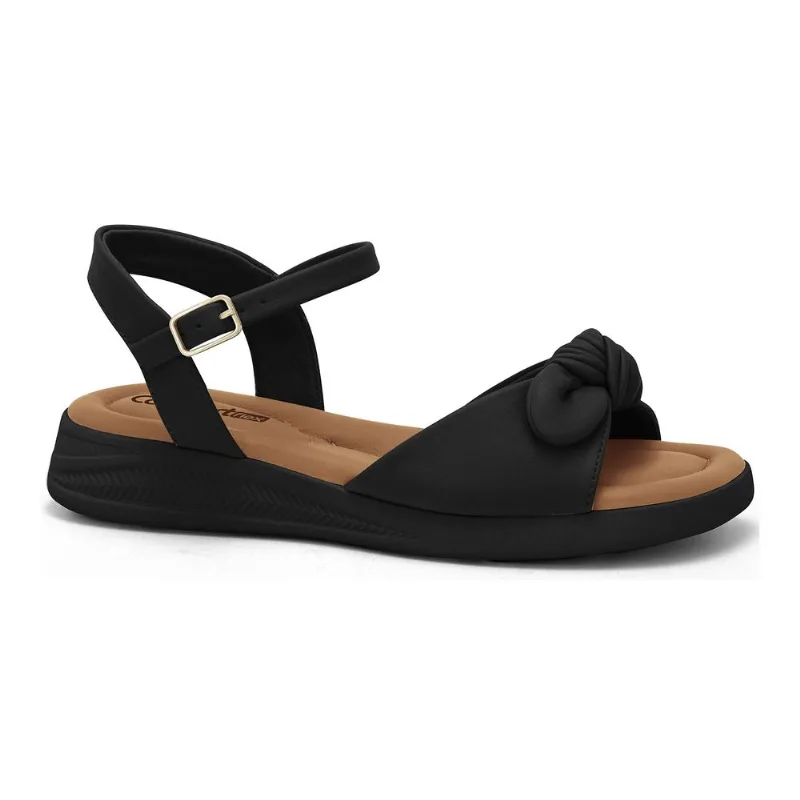 Sandália Papete Preta Comfortflex 2634404-3 38