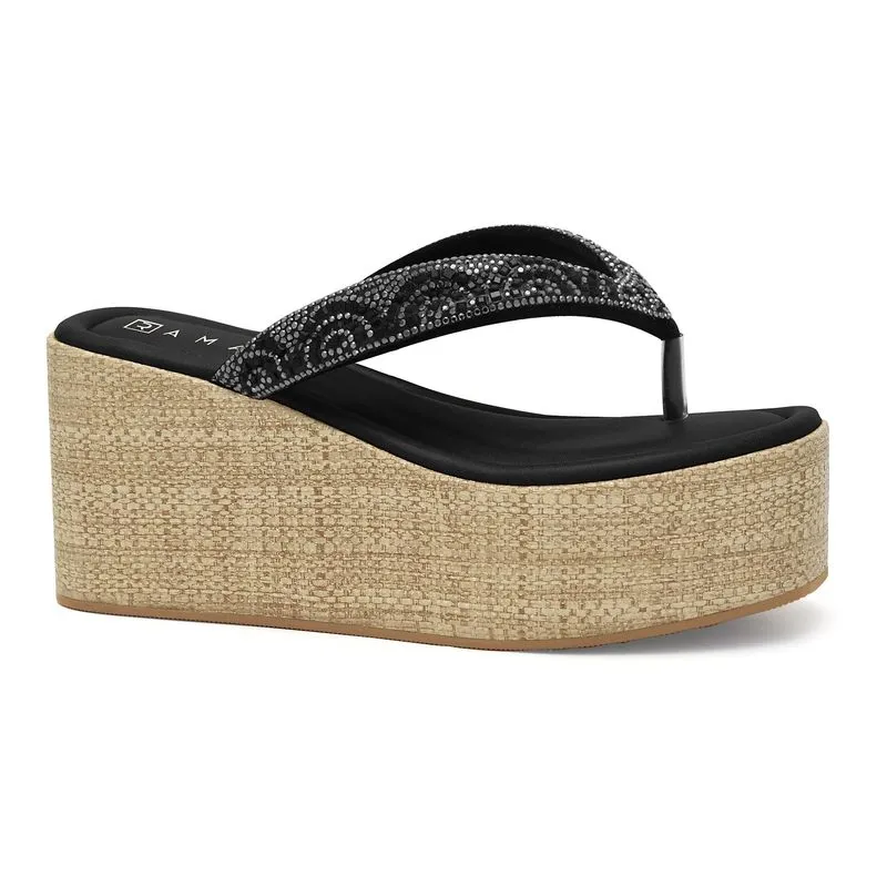 Chinelo Anabela Preto Ramarim 2636231-2 38