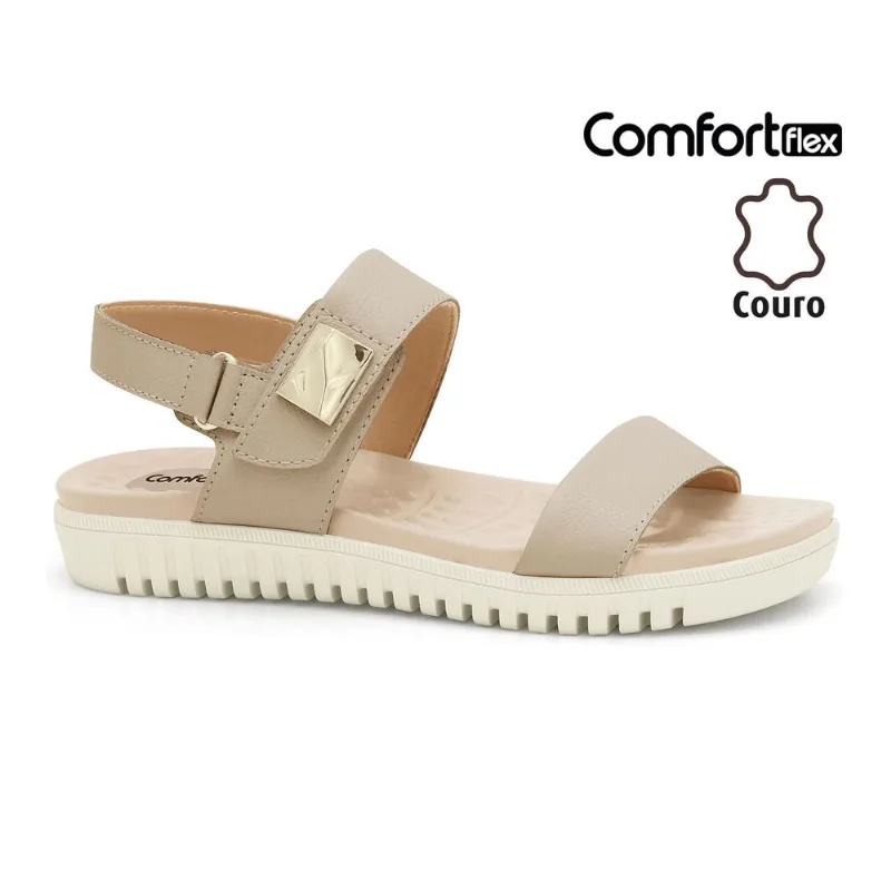 Sandália Super Flexível Avelã Comfortflex 2645402-4 38