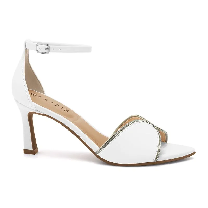 Sandália Salto Fino Branca Ramarim 2625202-1 39