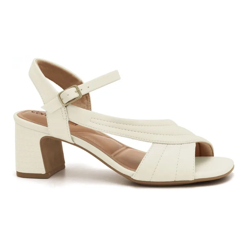 Sandália Salto Bloco Coconut Comfortflex 2639403-1 36