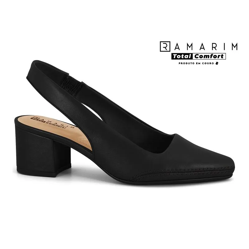 Slingback Total Comfort Preto Ramarim 2662234-5 38