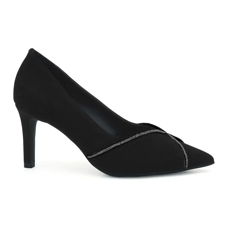 Scarpin Salto Fino Preto Ramarim 2653202-1 39