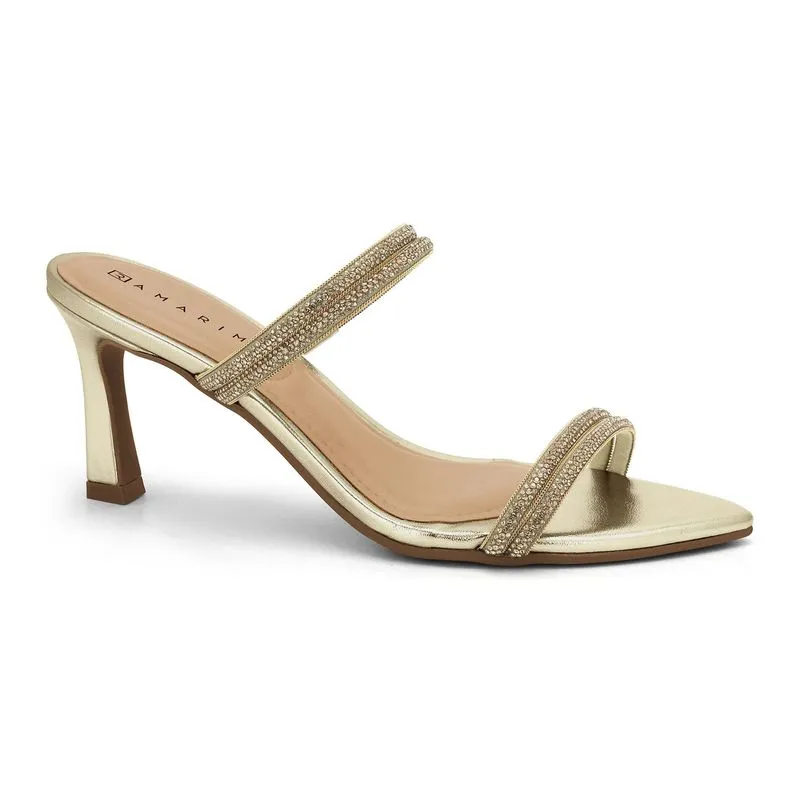 Tamanco Salto Fino Dourado Ramarim 2625206-1 37