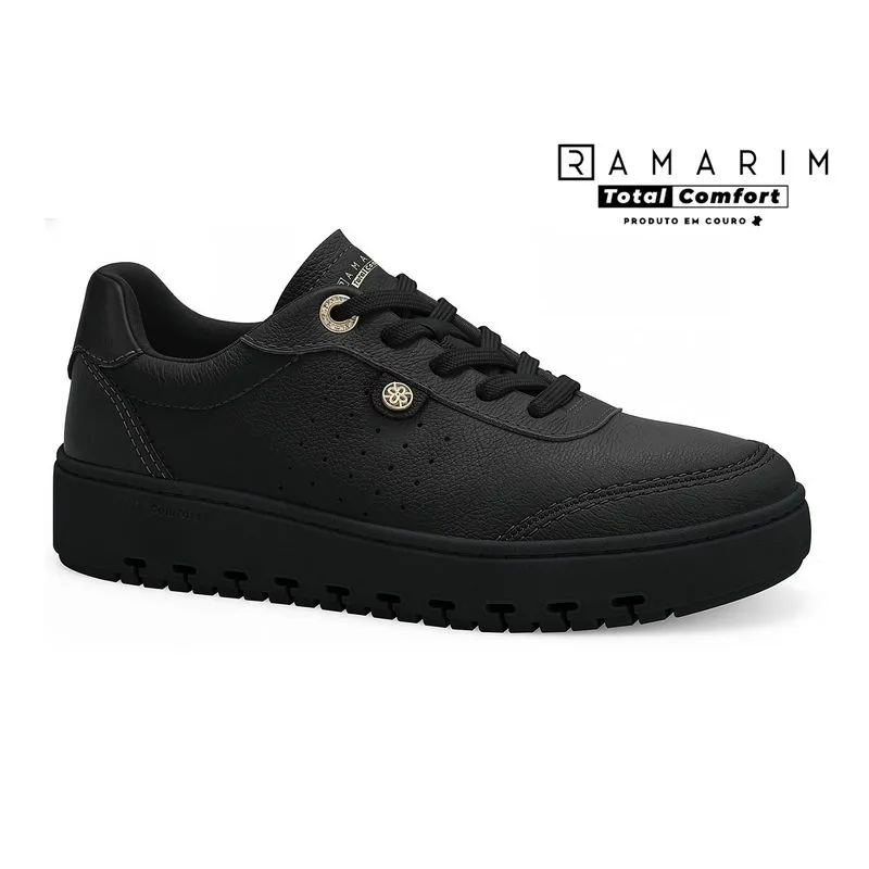 Tênis Couro Preto Ramarim 2672102-4 38