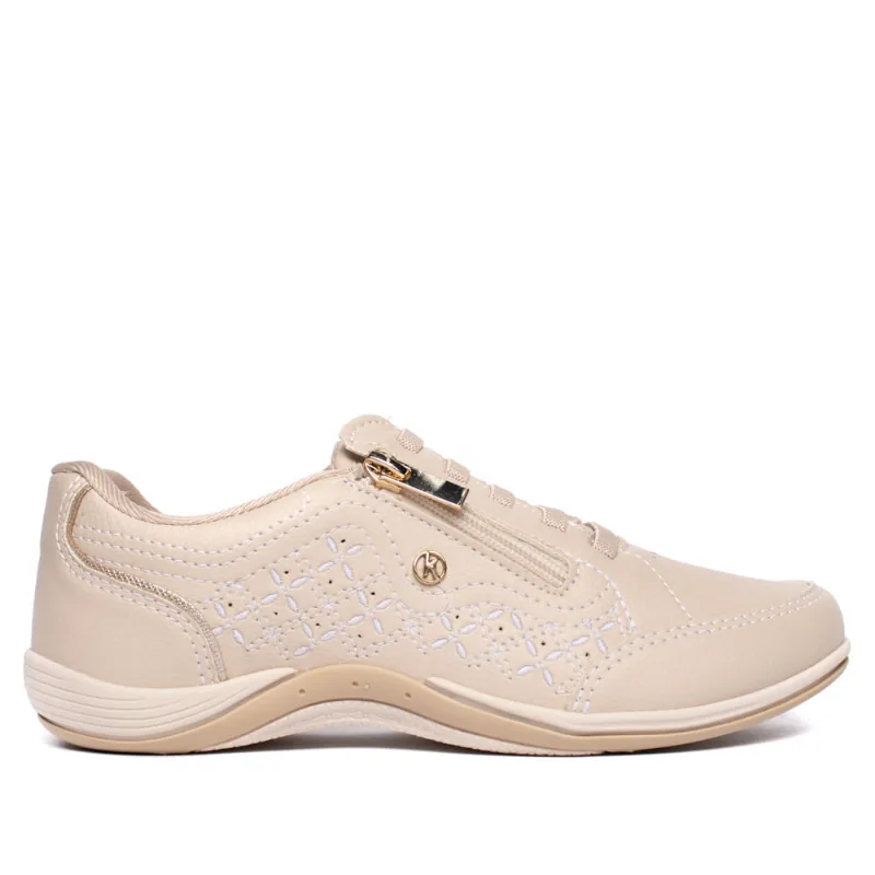 Tênis Feminino Kolosh Century Casual Gel Bege/Branco - 34