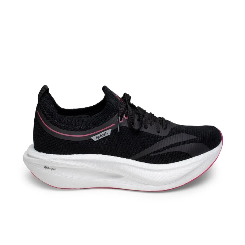Tênis Kolosh Esportivo Feminino Preto Malha Respirável 39