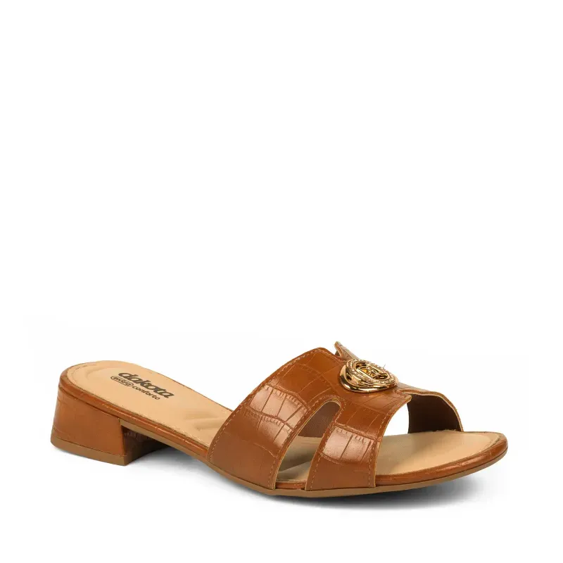 Tamanco Dakota Salto Baixo Feminino Caramelo 33