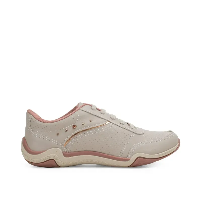 Tênis Kolosh Casual Feminino Cinza Calce Fácil 35