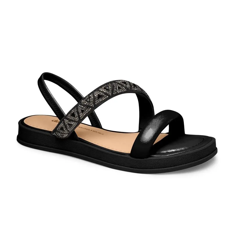 Sandália Flatform Dakota Feminina Preta 35