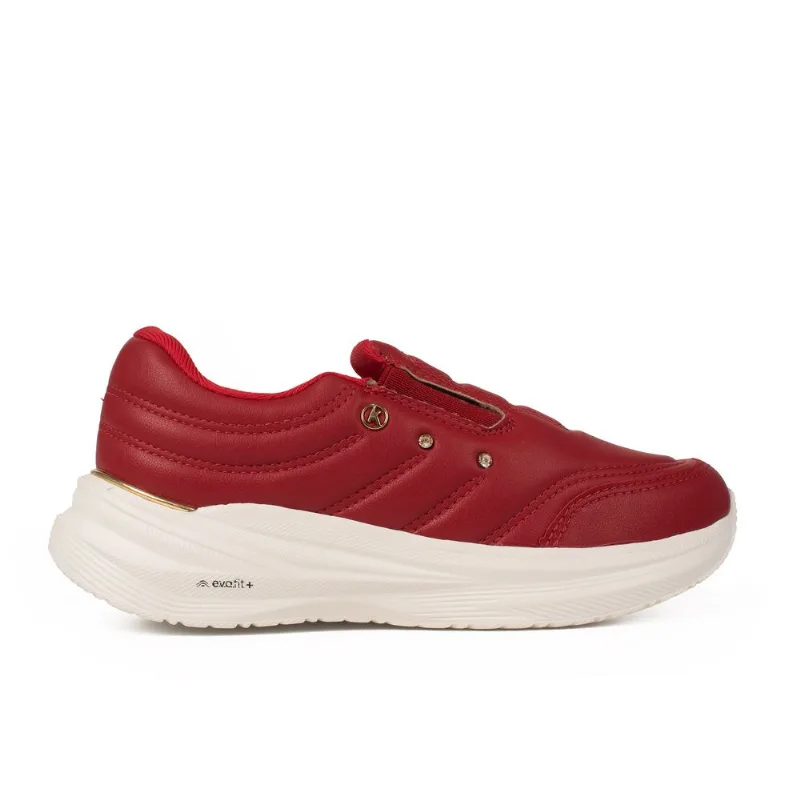 Tênis Kolosh Esportivo Slip On Vermelho 39