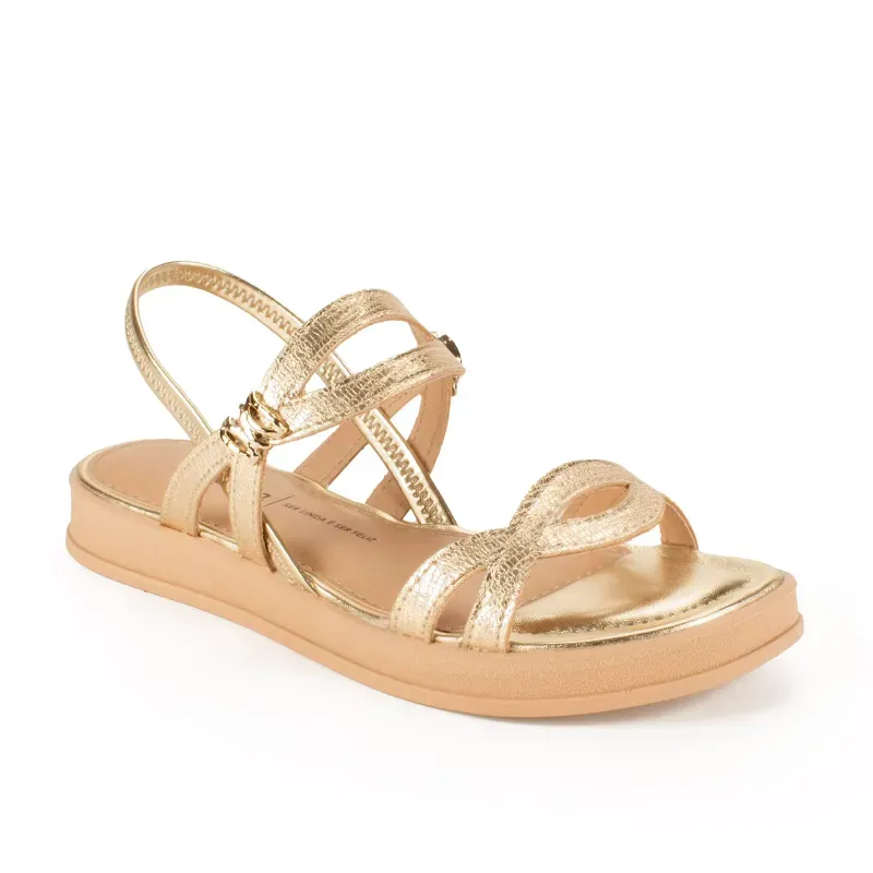 Sandália Dakota Flatform Feminina Metalizada 35