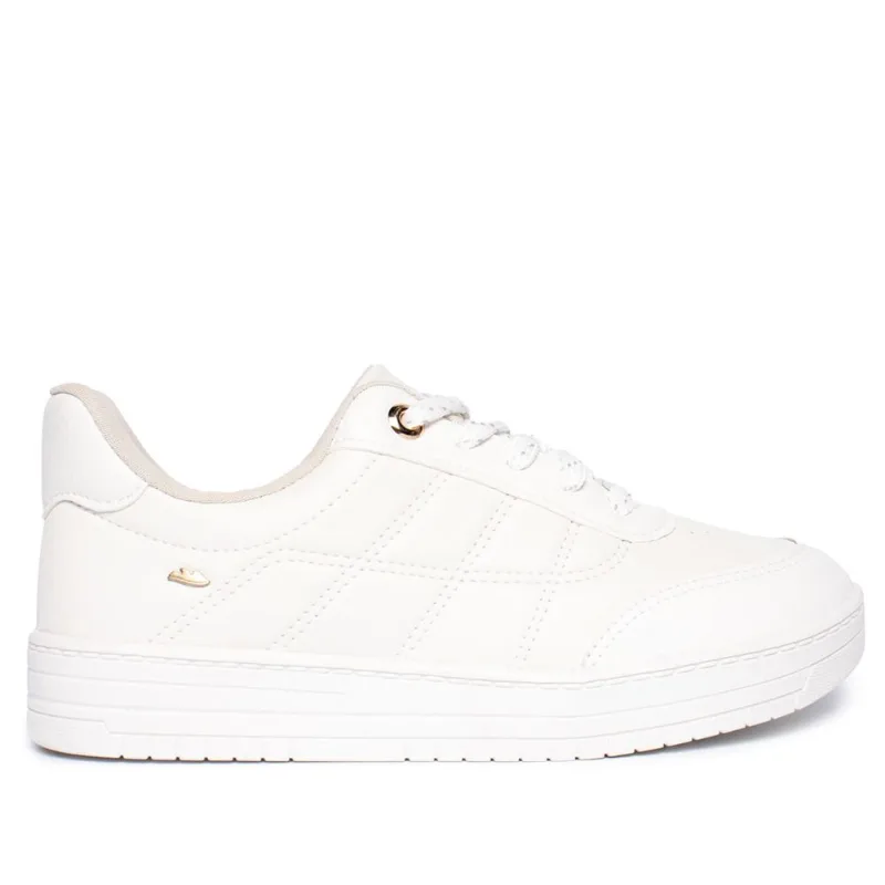Tênis Feminino Dakota Casual Bico Redondo Cadarço Branco - 35