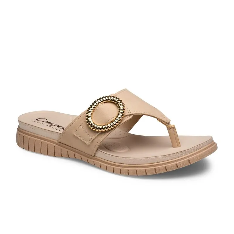 Tamanco Campesí Flatform Bege 36