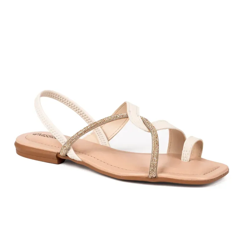 Sandália Mississipi Rasteira Feminina Branca 39