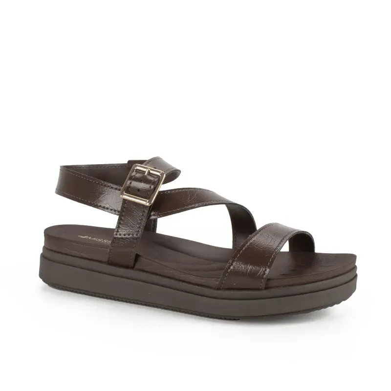 Sandália Mississipi Flatform Feminina Café 40