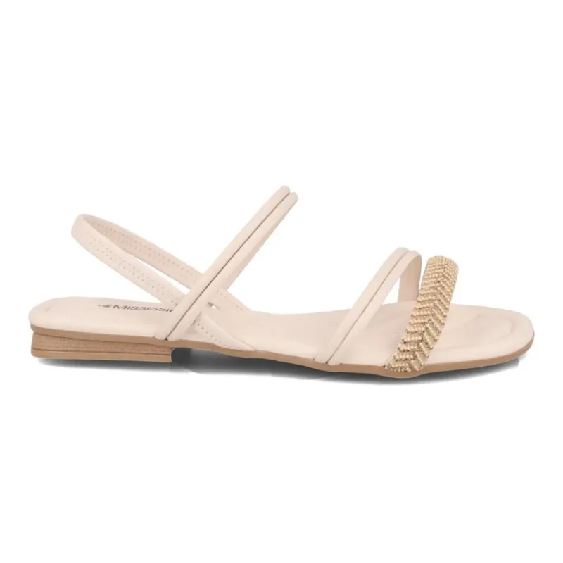 Sandália Mississipi Rasteira Feminina Off White 36