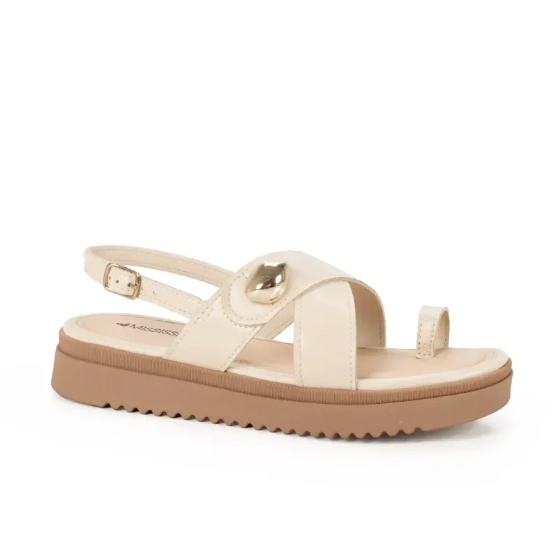 Sandália Mississipi Flatform Feminina Bege 40