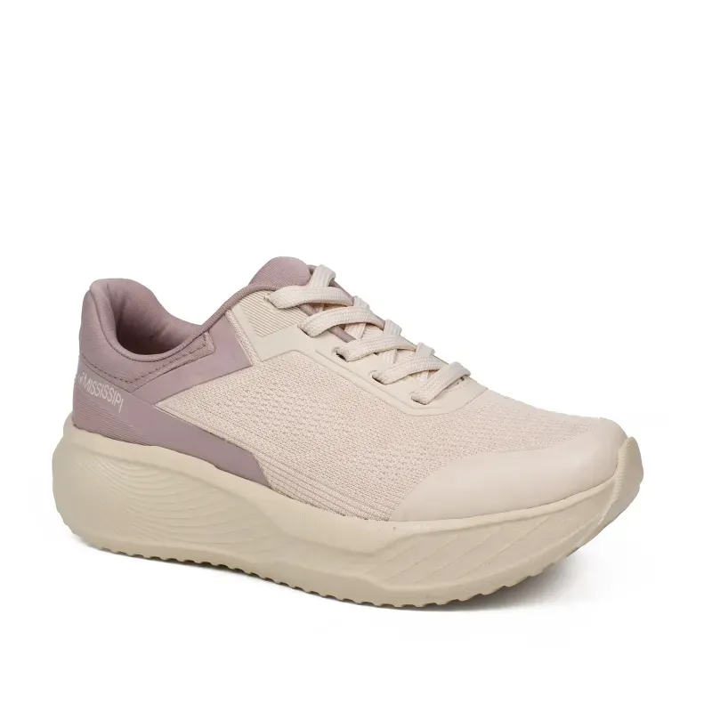 Tênis Mississipi Jogging Feminino Bege 36