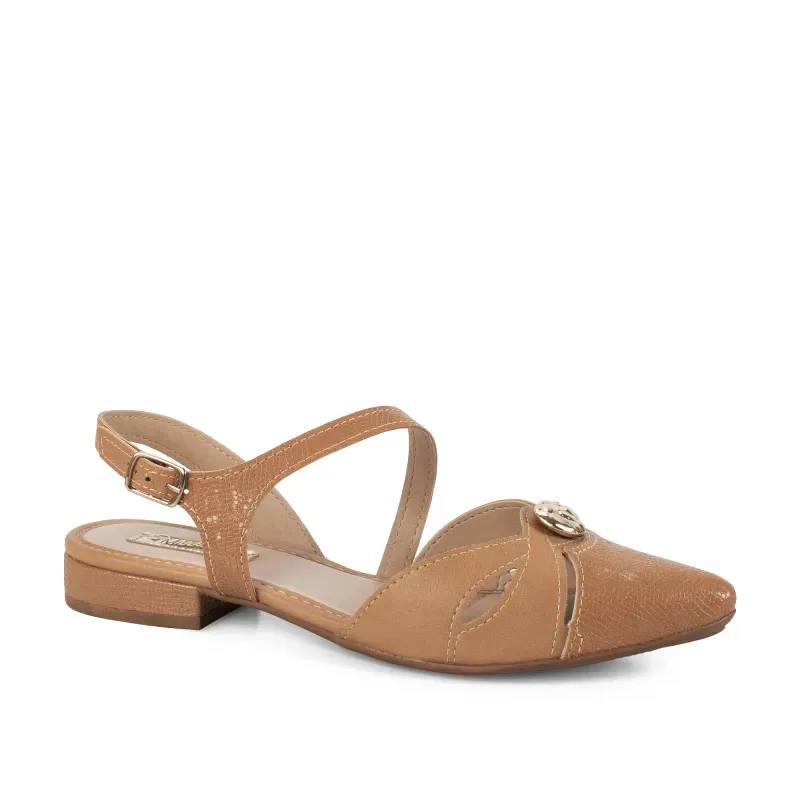 Scarpin Mississipi Bico Fino Feminino Caramelo 38