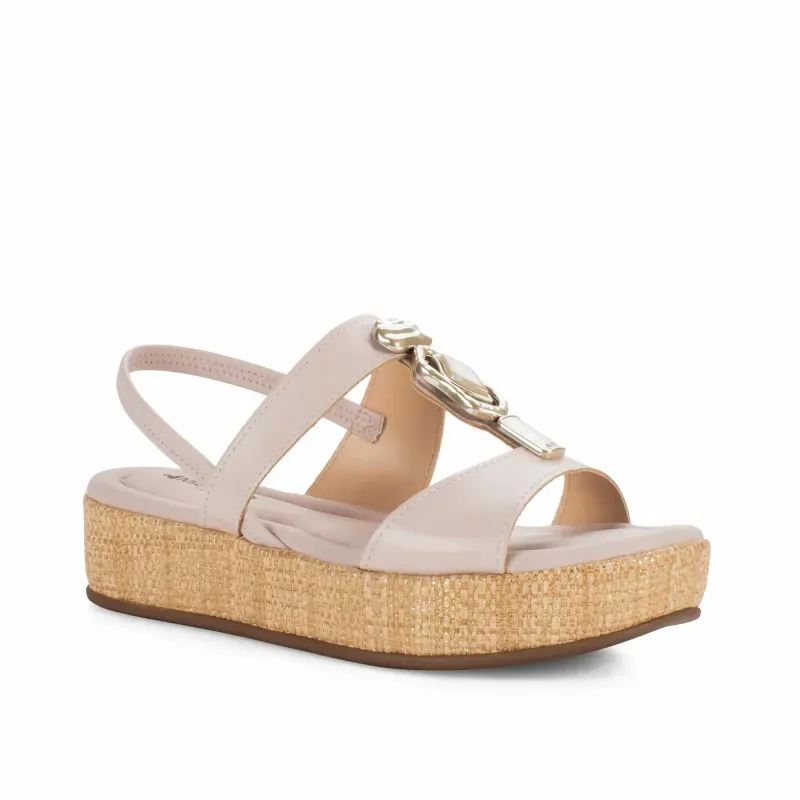 Sandália Mississipi Flatform Bico Quadrado Feminina Rosa 40