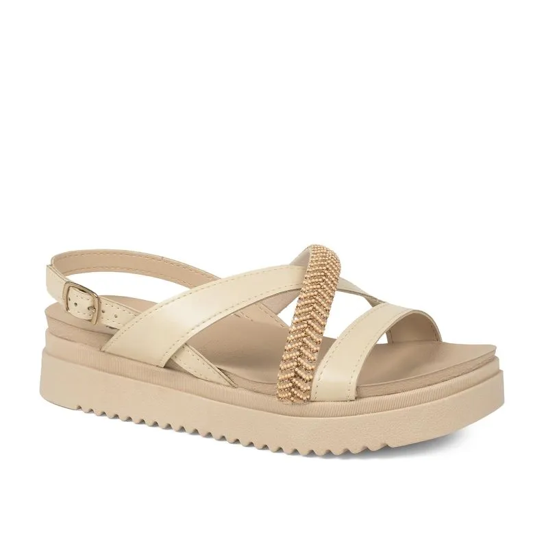 Sandália Mississipi Flatform Feminina Bege 36