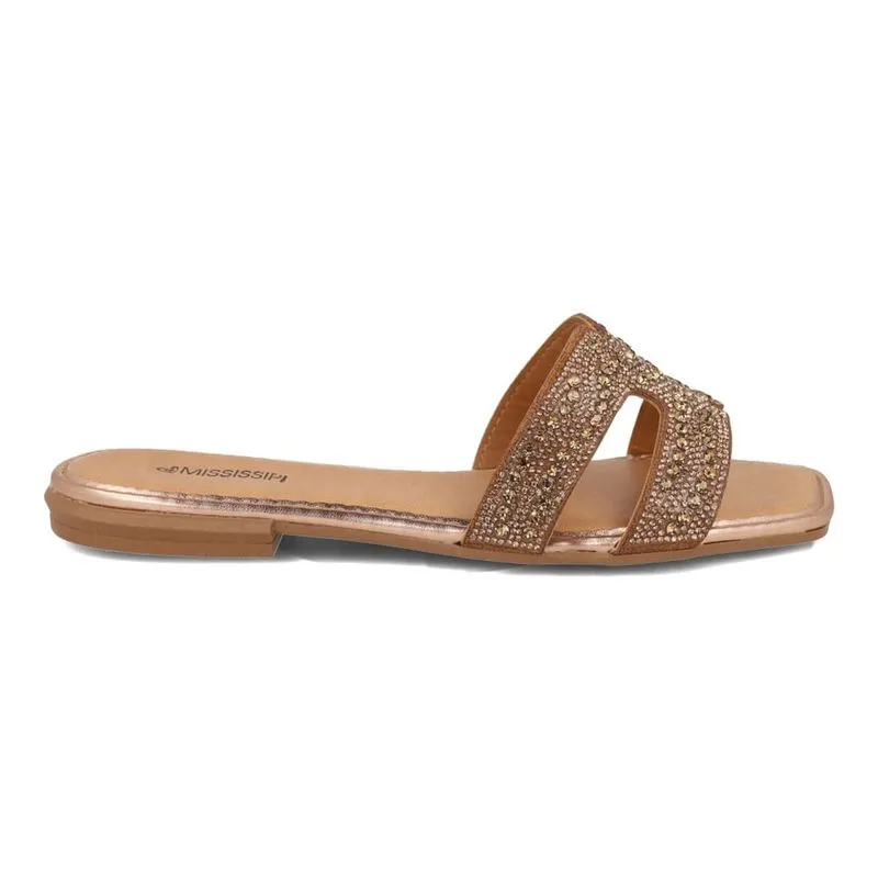 Rasteira Mississipi Slide Feminino Caramelo 37