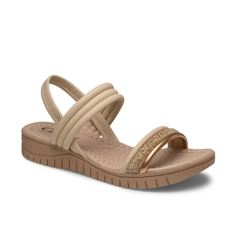Sandália Campesi Flatform Feminina Bege 37