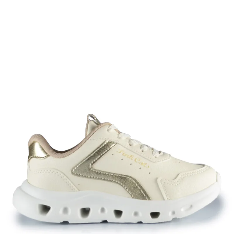 Tênis Casual Infantil Pink Cats Feminino V6871 002 VERCELLI CREAM 34