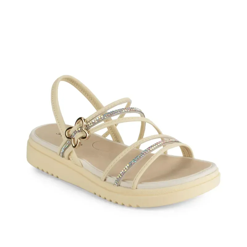 Sandália Flatform Pink Cats Infantil Feminina Amarela 34