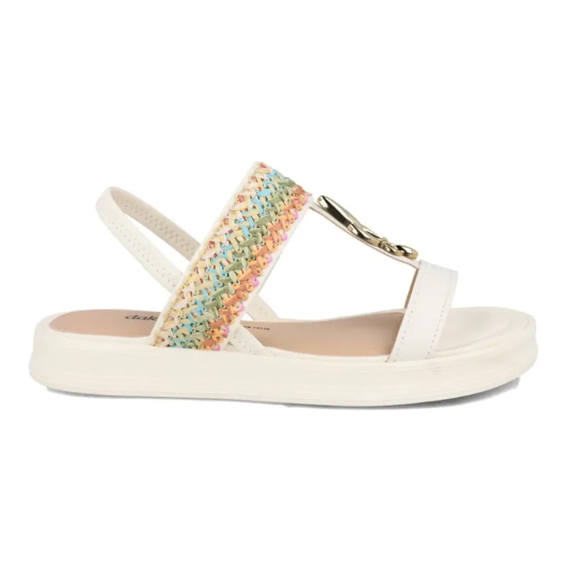 Sandália Dakota Rives Feminina Off White 39