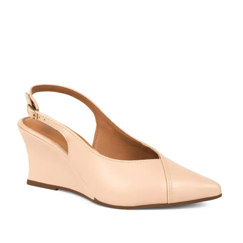 Scarpin Anabela Dakota Feminino Bege 39