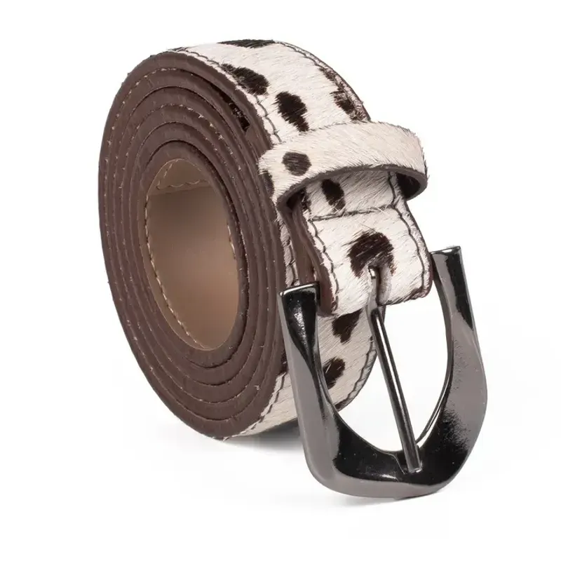 Cinto Dakota em Couro Animal Print 90