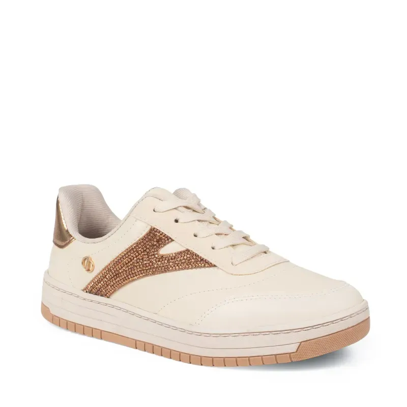 Tênis Dakota Casual Feminino Bege com Brilho 38