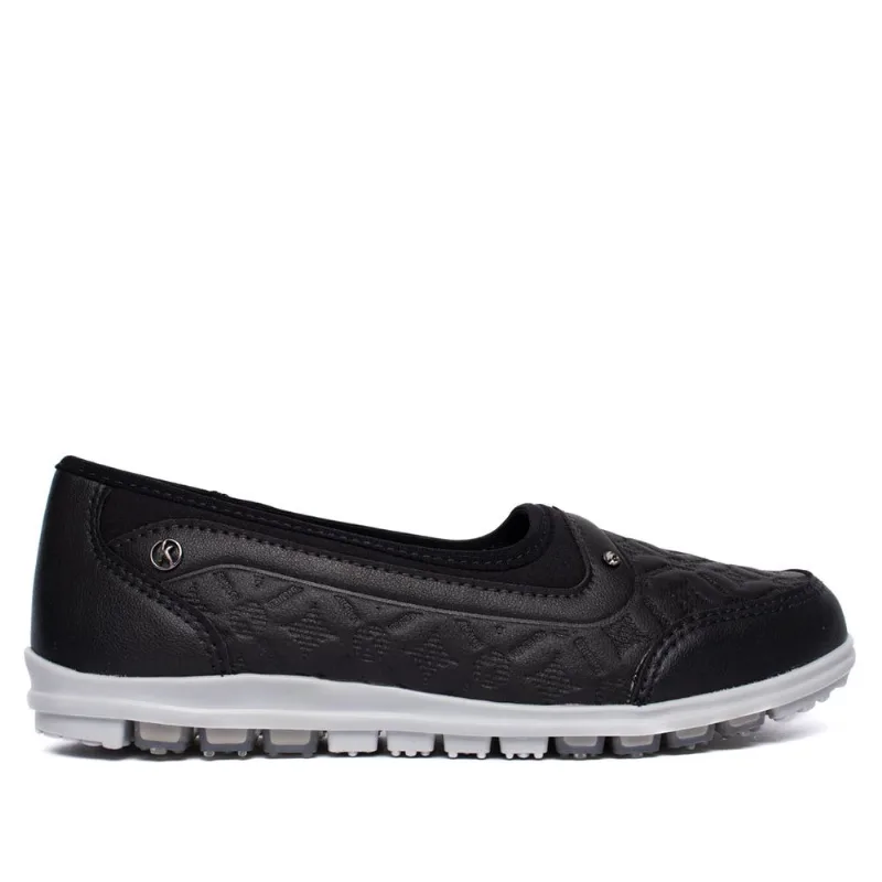 Tênis Feminino Kolosh Casual Slip On Frequency Strass Preto - 40