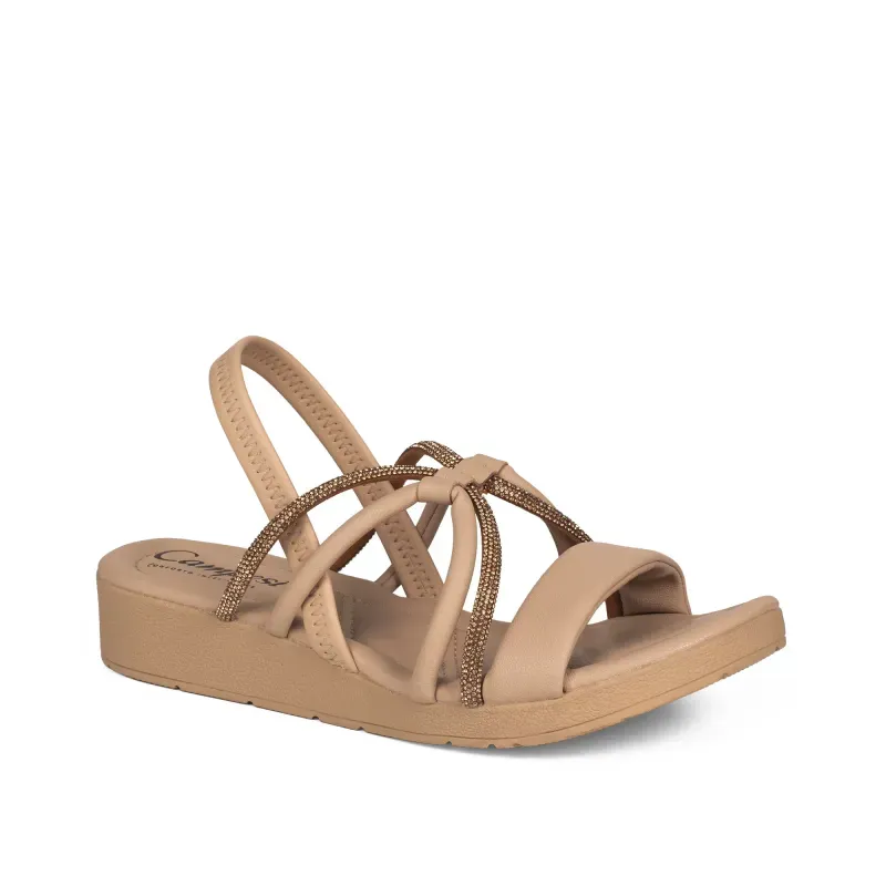 Sandália Campesi Flatform Feminina Bege 36